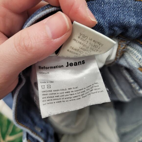 Reformation Cory high rise skinny jeans button fly no pockets - Picture 8 of 12